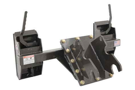 excavator to skid steer universal adapter|caterpillar skid steer mounting plate.